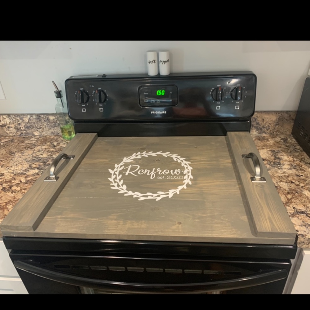 Wooden stove-top covers